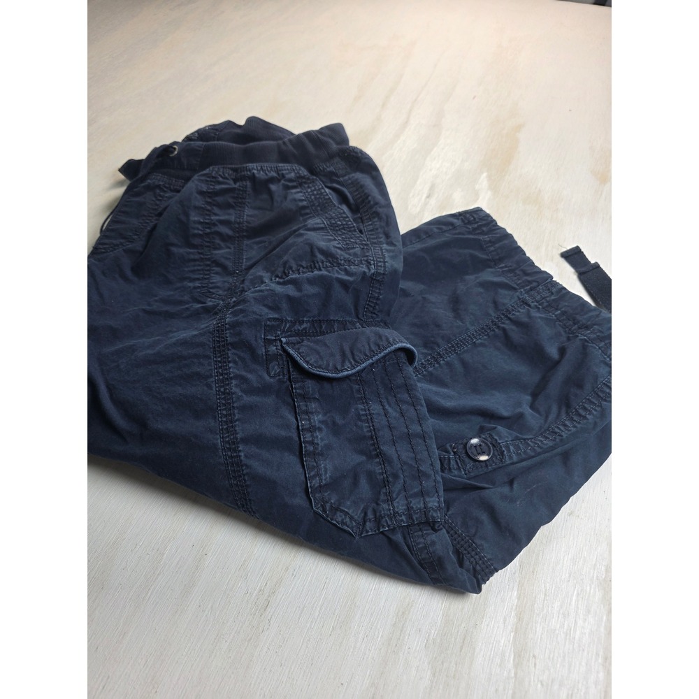 Calvin Klein Performance Navy Cargo Capri Pants Women Large Utility Minimalist